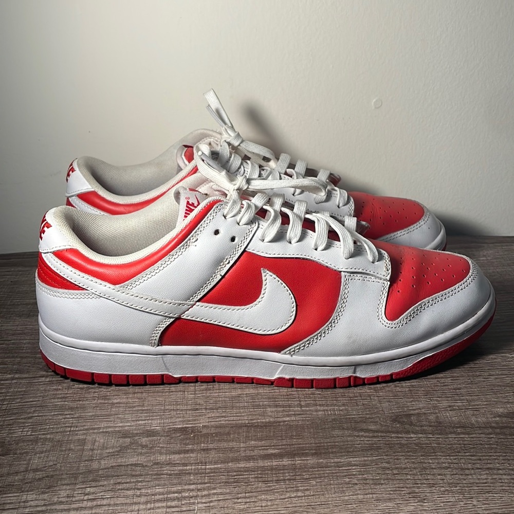 Nike Dunk Low Championship Red Sneakers